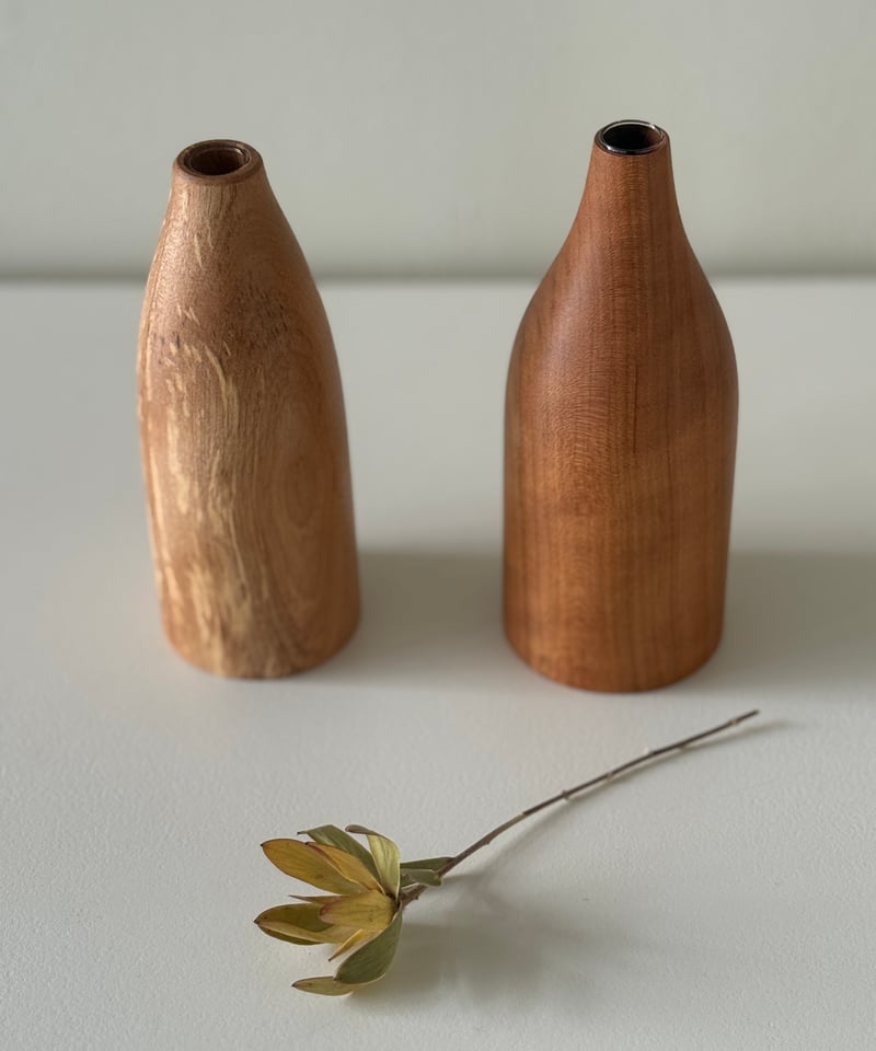 自然木に塗装した一輪挿し（大）ナチュラル | els nakanoshima