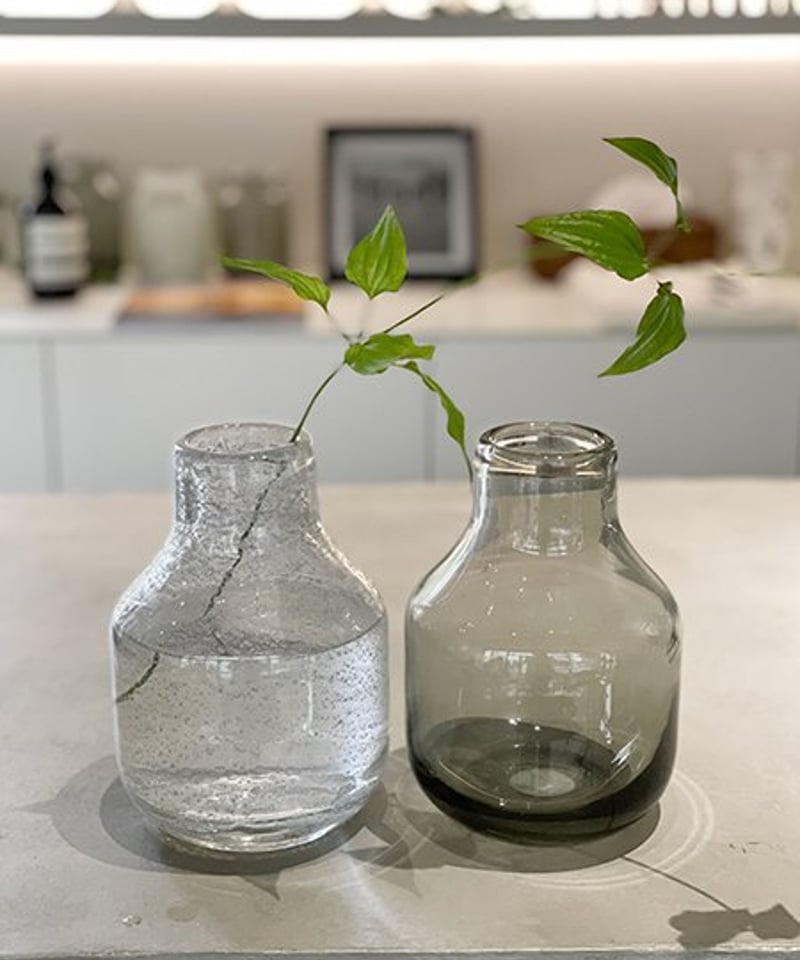 Henry Dean スモークグレー花瓶 Henry Dean ヘンリーディーン パイプM