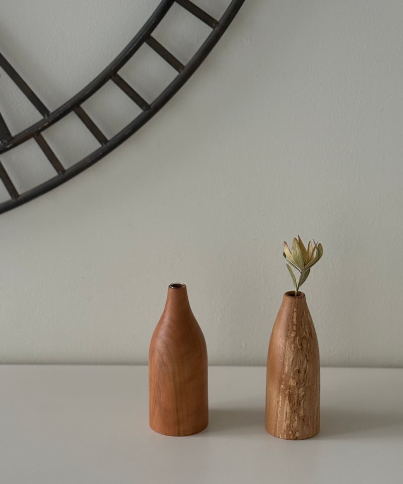 自然木に塗装した一輪挿し（大）ナチュラル | els nakanoshima