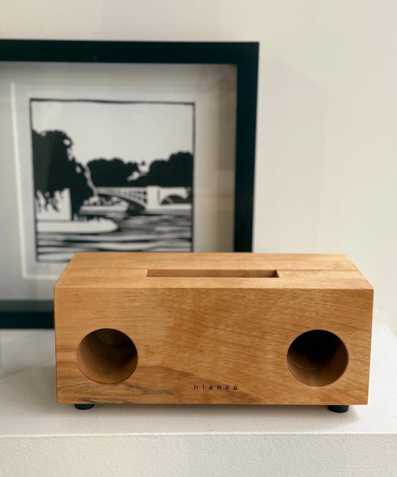 ウッドスピーカー＆スマホスタンド mini | els nakanoshima