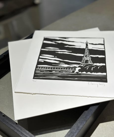 ローラン・ルトゥルミー　版画　ビラケム橋