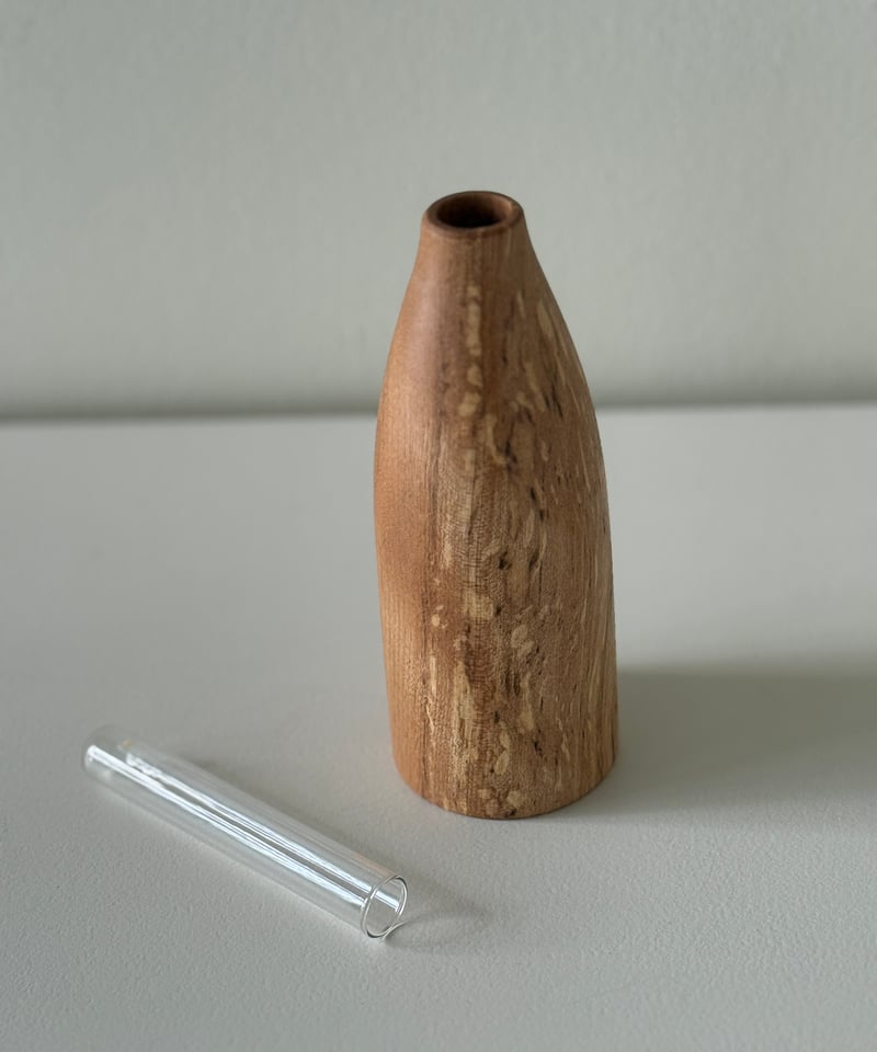 自然木に塗装した一輪挿し（大）ナチュラル | els nakanoshima