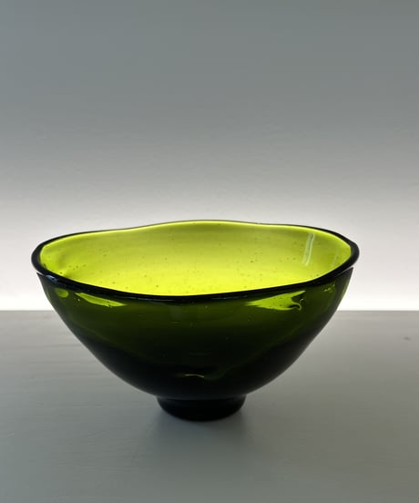 麹谷宏　厚手抹茶茶碗  透明