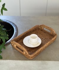 ホテル仕様のラタン　モーニングトレイ  S