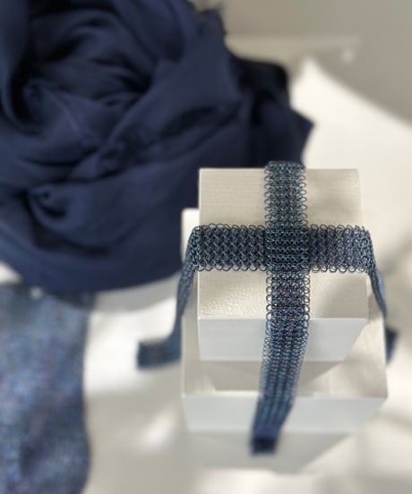 パリ発、Pascale Lion　パスカル・リヨン　レ・バジック　ネックレス　ブルー