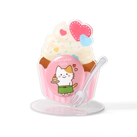 缶バッジスタンド カフェシリーズ カップケーキ