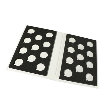 【缶バッジコレクション】B5サイズ缶バッジコレクションブック　ホワイト　※38mm対応※
