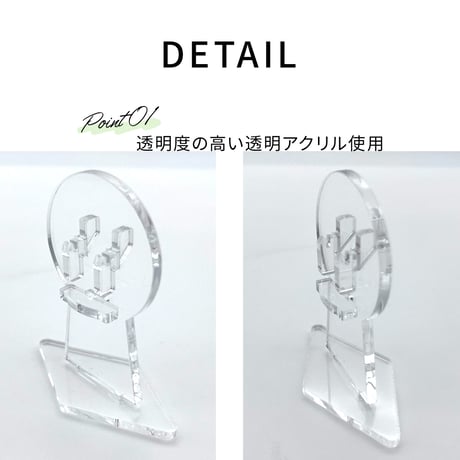 【缶バッジディスプレイ】缶バッジスタンド 56/57mm対応 1個用