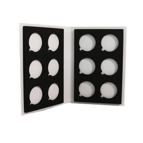 【缶バッジコレクション】B5サイズ缶バッジコレクションブック　ホワイト　※57mm/56mm対応 ※