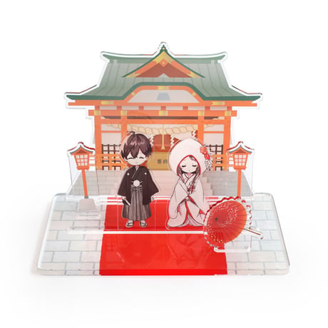 【あなたの推しカプをここに】神前式ジオラマ