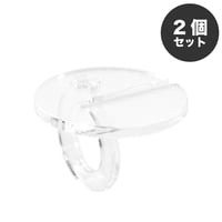 【デコれる】推し撮リング クリア (サークル)　2個セット