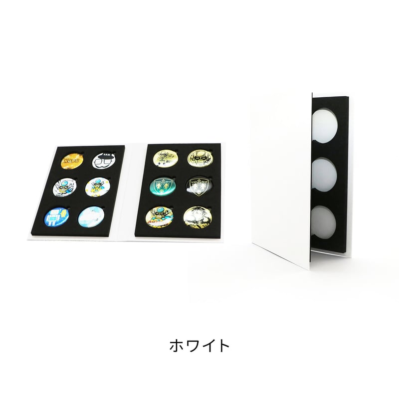NEXTON 缶バッジ コレクションブックセット 缶バッジコレクション】B5サイズ缶バッジコレクションブック ホワイト