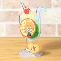缶バッジスタンド カフェシリーズ クリームソーダ