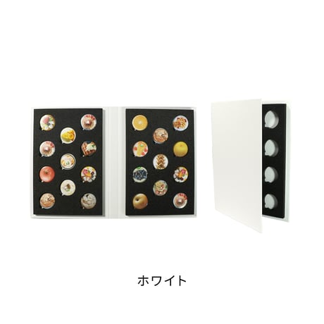 【缶バッジコレクション】B5サイズ缶バッジコレクションブック　ホワイト　※38mm対応※