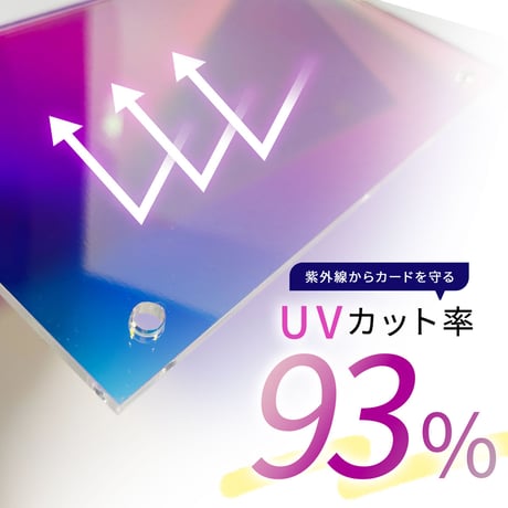 【トレカディスプレイ】UVカット仕様 シールドPRO 3連タイプ　ブラック