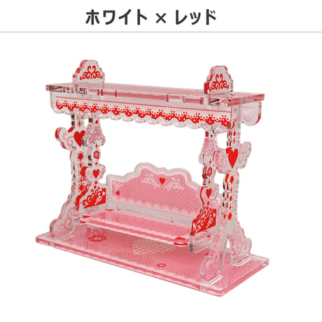 ミニフィギュアが乗るブランコベンチ