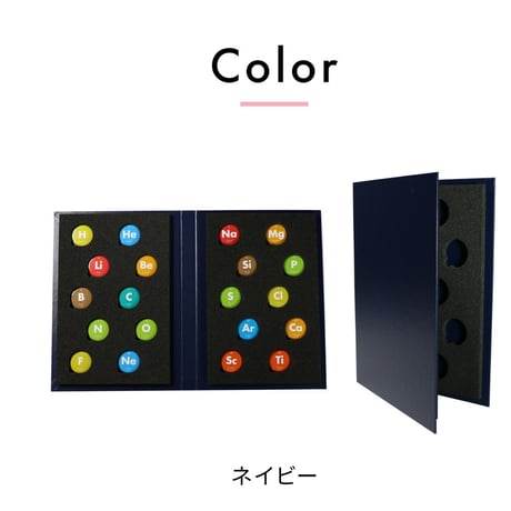 【缶バッジコレクション】B5サイズ缶バッジコレクションブック　ネイビー　※32mm対応※