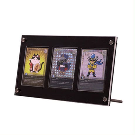 【トレカディスプレイ】シールドPRO 3連タイプ　ブラック