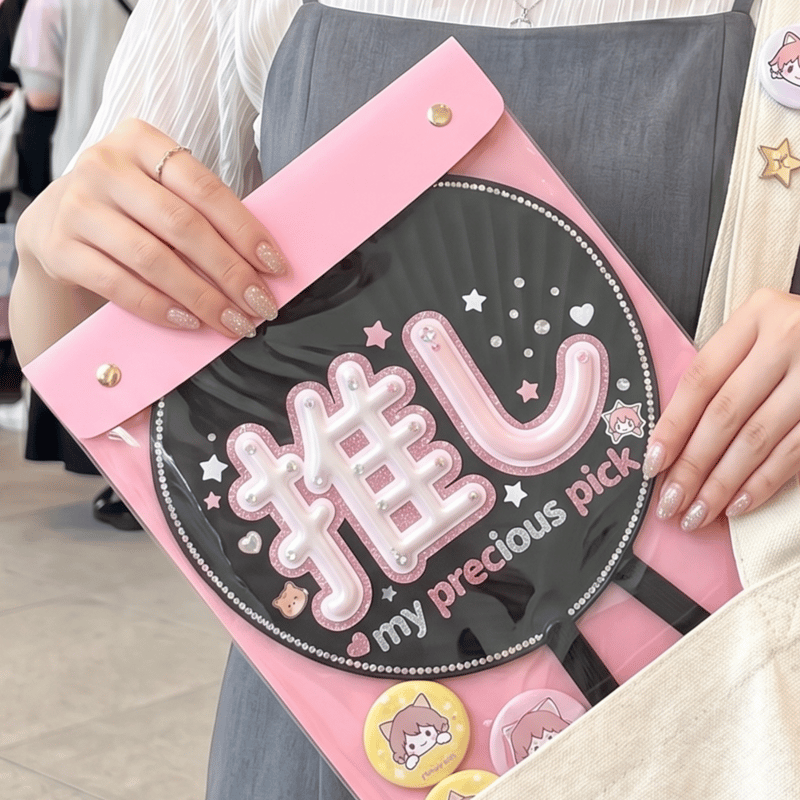 うちわを丸ごと保護できるジャンボうちわケース 全7色 | 推し活グッズ