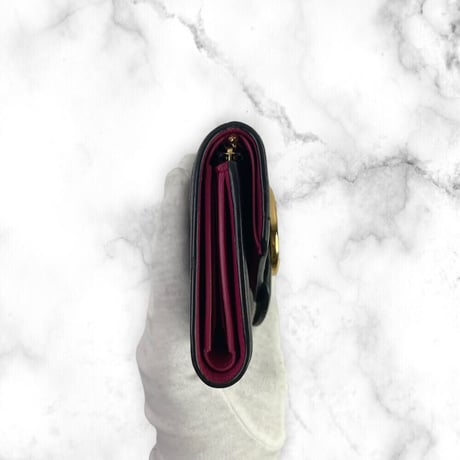 【美品】LOUIS VUITTON ルイヴィトン 3つ折り財布 ポルトフォイユ ポンヌフ コンパクト スムースカーフレザー