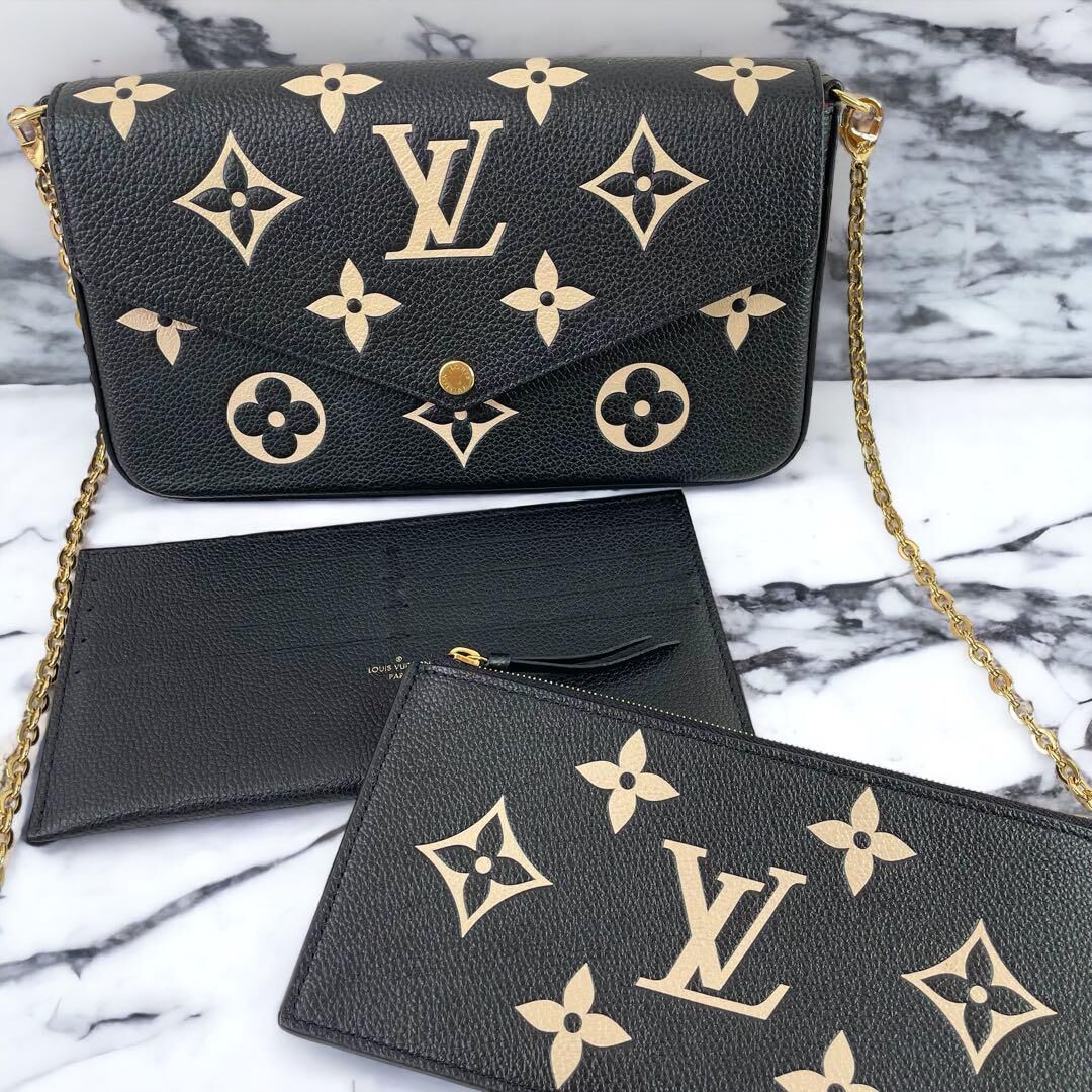 美品】ルイヴィトン アンプラント ポシェット フェリシー 美品】ルイヴィトン アンプラント ポシェット フェリシー