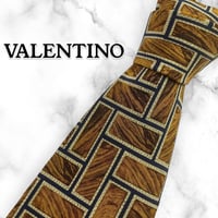 【202】VALENTINO ヴァレンティノ ネクタイ ブラウン ハイブランド