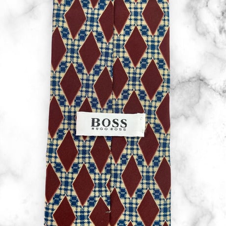 【231】HUGO BOSS ネクタイ 規則柄 ハイブランド