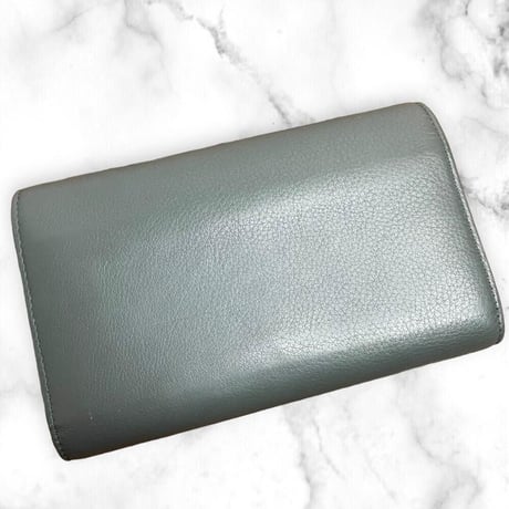 【美品】BALENCIAGA バレンシアガ 長財布 ペーパーマニー グレー
