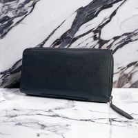 【美品】ルイヴィトン 長財布 黒 モノグラム マヒナ ジッピーウォレット