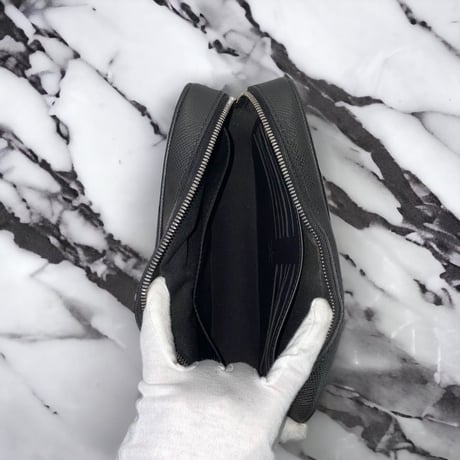 【美品】LOUIS VUITTON ルイヴィトン セカンドバッグ ポシェット カサイ ブラック ノワール