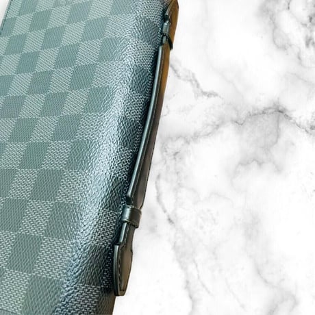 【美品】LOUIS VUITTON ルイヴィトン 長財布 ダミエ グラフィット ジッピー XL