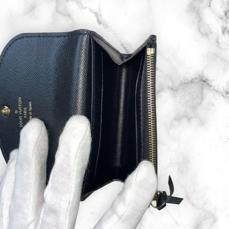 【美品】ルイヴィトン 折り財布 ポルトモネ ロザリ モノグラム リバース