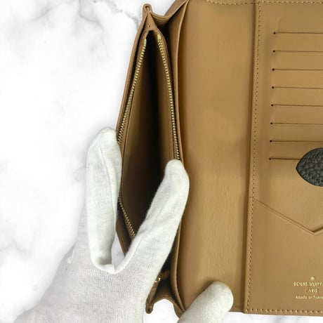 【美品】LOUIS VUITTON ルイヴィトン ヴェルティカル ウォレット ノワール 長財布 ゴールド金具
