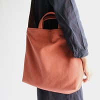 やさしい布のショルダーバッグL【橙】