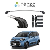 『車種別セット』Terzo テルッツオ ベースキャリア エアロバー シルバー トヨタ シエンタ TOYOTA SIENTA MXP系 キャリアラック ルーフラック