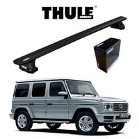 メルセデスベンツ Gクラス 2019y- W463 ウィングバー EVO （ブラック） ルーフラック 『車種別セット』THULE Base carriers （スーリーベースキャリア）