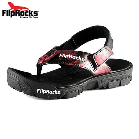 FlipRocks（フリップロックス）フリップフロップ レッド カモフラージュ 25cm～30cm アウトドアサンダル スポーツサンダル トレッキングシューズ