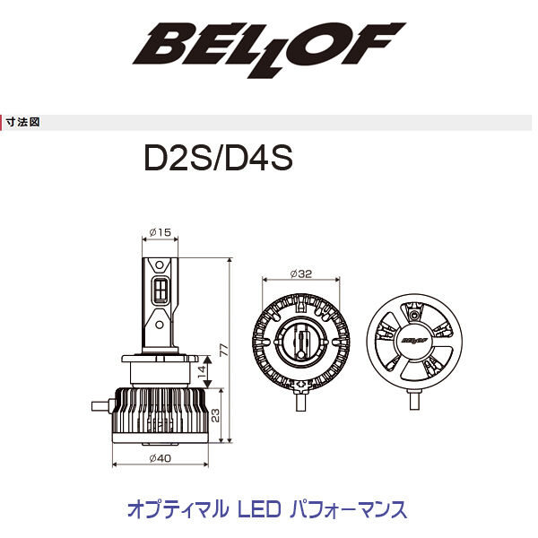 D4S BELLOF (ベロフ) LEDヘッドランプバルブ 