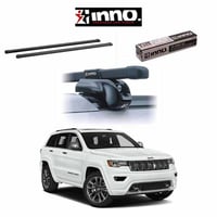『車種別セット』INNO イノー システムキャリア スクエアバー JEEP GRAND CHEROKEE WK系 ジープ グランドチェロキー ダイレクトルーフレール付き車 キャリアラック ルーフラック