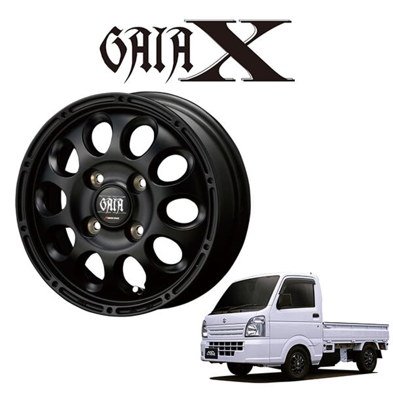 ホイール4本セット』 GAIA X ガイア クロス 12x3.5J +45 4H 100