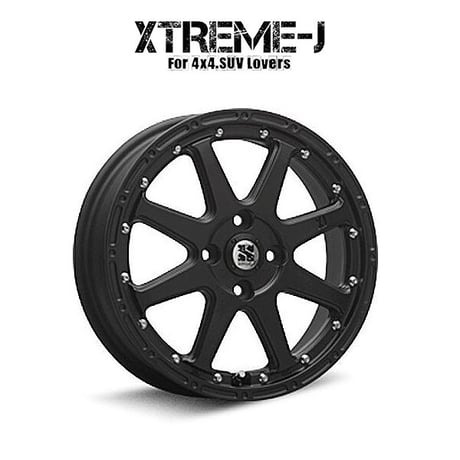『ホイール4本セット』XTREME-J エクストリームJ 12x4J +42 4H 100 フラットブラック 軽トラ 軽バン ハイゼット アトレー 他