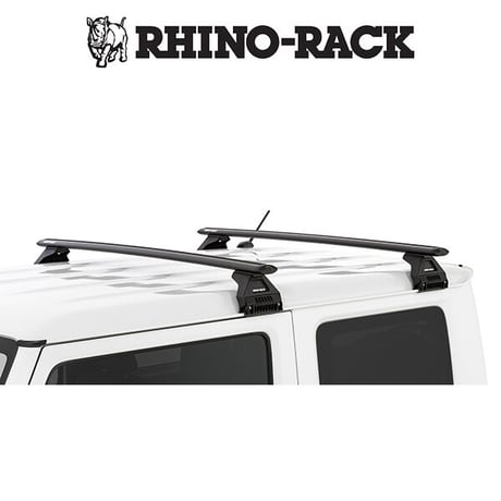 スズキ ジムニー シエラ JB74 RHINO RACK （ライノラック）VORTEX RL110 BLACK 2 BAR ROOF RACK（ボルテックスバー ブラック ）JA2491