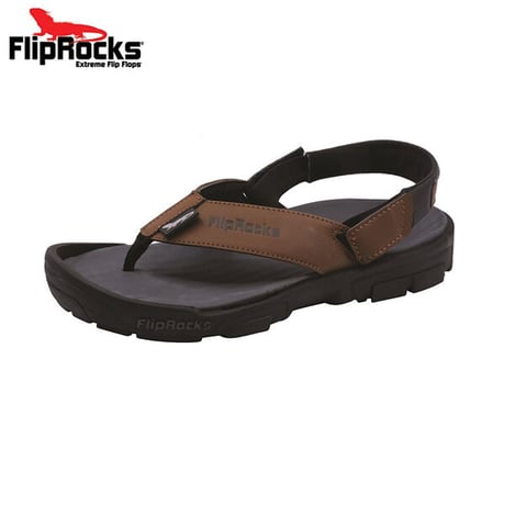 FlipRocks（フリップロックス）フリップフロップ ブラウン 25cm～30cm アウトドアサンダル スポーツサンダル トレッキングシューズ