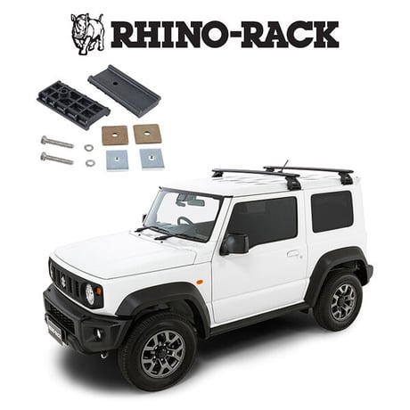 スズキ ジムニー シエラ JB74 RHINO RACK （ライノラック）VORTEX RL110 BLACK 2 BAR ROOF RACK（ボルテックスバー ブラック ）JA2491