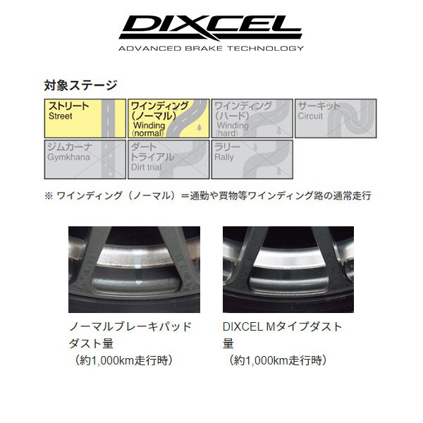 DIXCEL ディクセル ブレーキパッド Mタイプ 1985-2002 CHEVROLET ASTRO シボレー アストロ RWD フロント  1810785