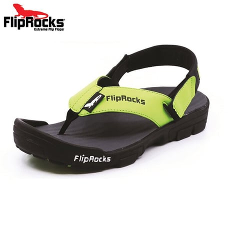 FlipRocks（フリップロックス）フリップフロップ ネオグリーン 25cm～30cm アウトドアサンダル スポーツサンダル トレッキングシューズ