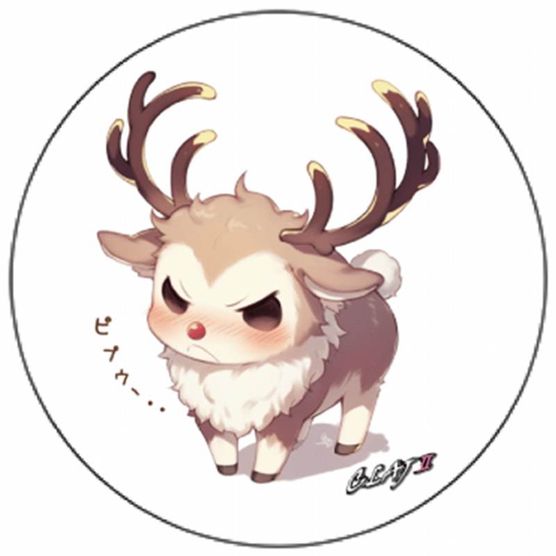 トナカイのピプー少し不機嫌？：ソフトコースターor白雲石 | クラージェ2