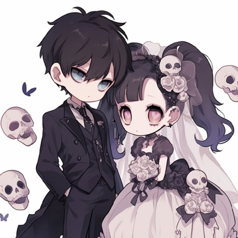 ゴシックカップルⅠ：Tシャツレディース（ホワイト） | クラージェ2