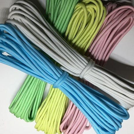 ◆パラコード／Luminous（蓄光・発光タイプ）／4mm／7芯◆1m〜30ｍカット販売◆