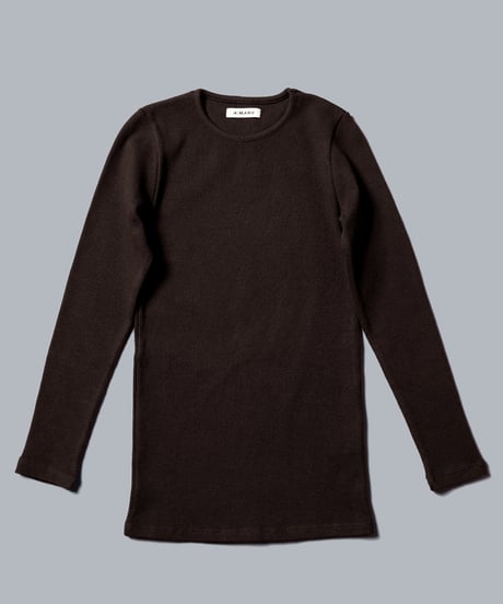 LONG SLEEVE TEE(DARK BROWN)